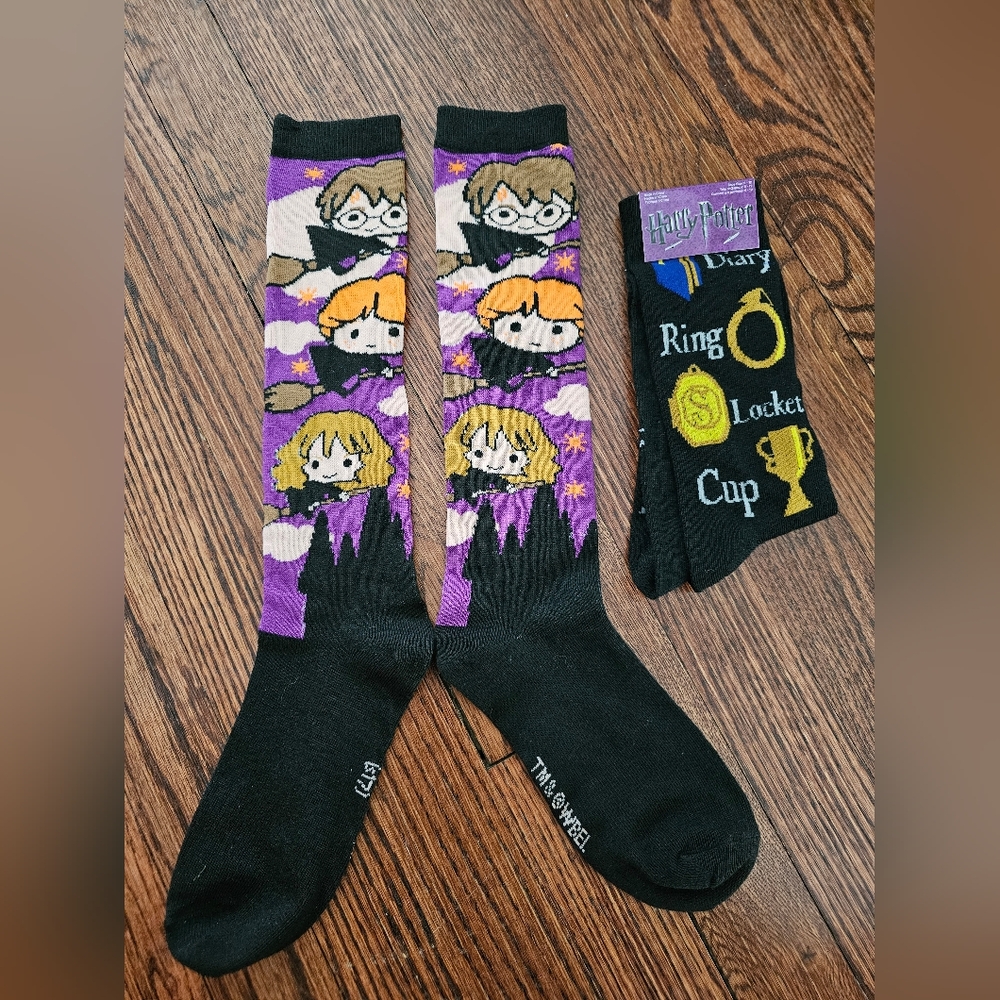 NWT/NWOT Harry Potter Purple and Black Socks